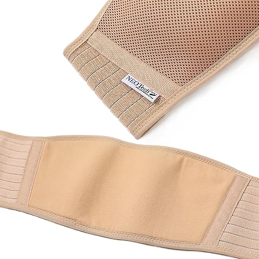 NeoTech Care Adjustable Maternity Belt - Light and Breathable Pregnancy Belly Support Band for Pregnant Women (Beige, Regular Size)