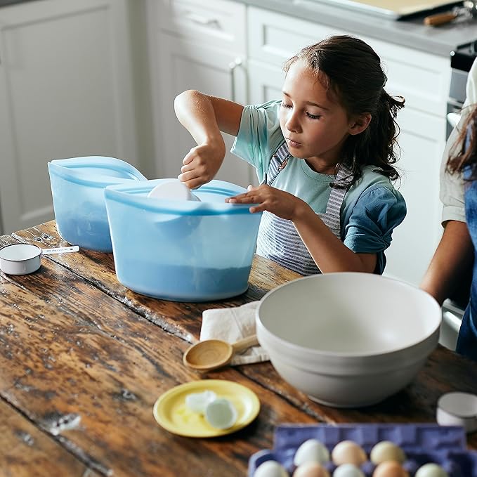 Stasher Premium Silicone Reusable Food Storage Bags, 3-Pack, Multi, Multi-Use Food Storage Bags, Lunch Bag, Travel Containers, BPA Free, Leak-free, Dishwasher-Safe, Eco-friendly