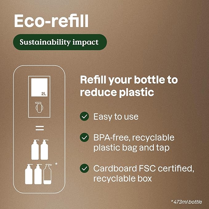 ATTITUDE 2-in-1 Body Wash and Hair Shampoo, EWG Verified Shower Gel, Dermatologically Tested, Made with Naturally Derived Ingredients, Vegan Personal Care, Patchouli and Black Pepper, 67.6 Fl Oz