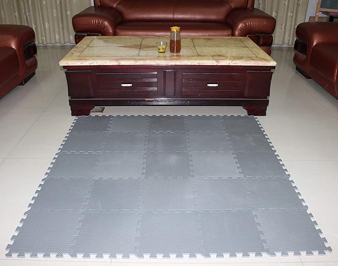 MQIAOHAM® 25 Pieces Puzzle Play Mats, Soft Baby Play Mat, Kids Interlocking Foam Floor Tiles, Toddlers Carpet Playmats G301025-112