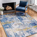 RELEANY Washable Area Rugs 3'x5' Non-Slip Modern Abstract Soft by RELEANY