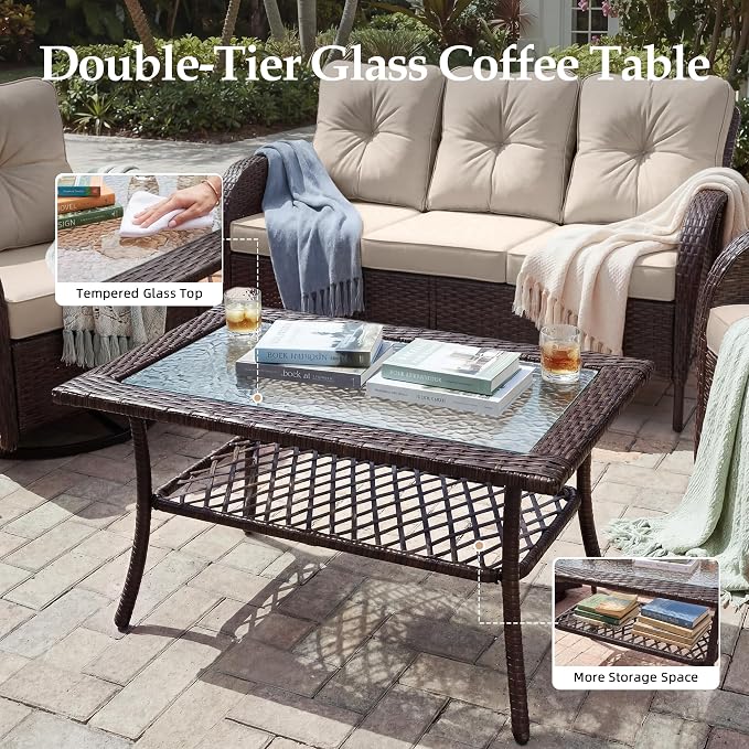 UPHA 8 Pieces Patio Furniture Set - Image 8