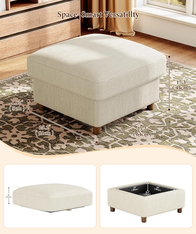 Kidirect 87in U Shaped Couch, Modular Sofa No Tool Assembly, Comfy Sectional - Image 6