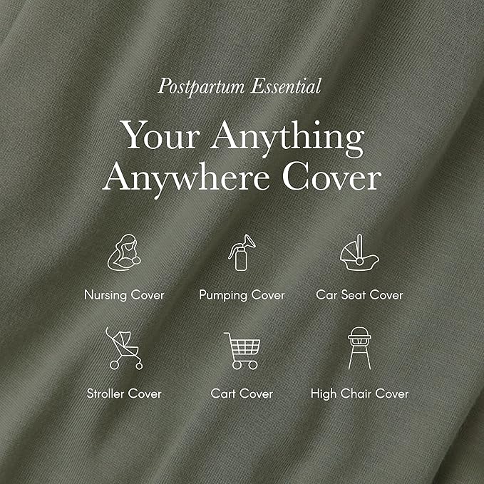 Solly Baby Nursing Cover, Ultra-Breathable, Lightweight Breastfeeding Cover-Up, Buttery-Soft Fabric, Universal Fit, Postpartum Essentials, Newborn Must Haves, Bleu Toile