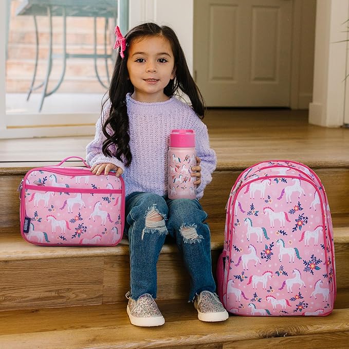Wildkin 15-inch Kids Backpack – Durable, Padded, Adjustable for School & Travel - Magical Unicorns