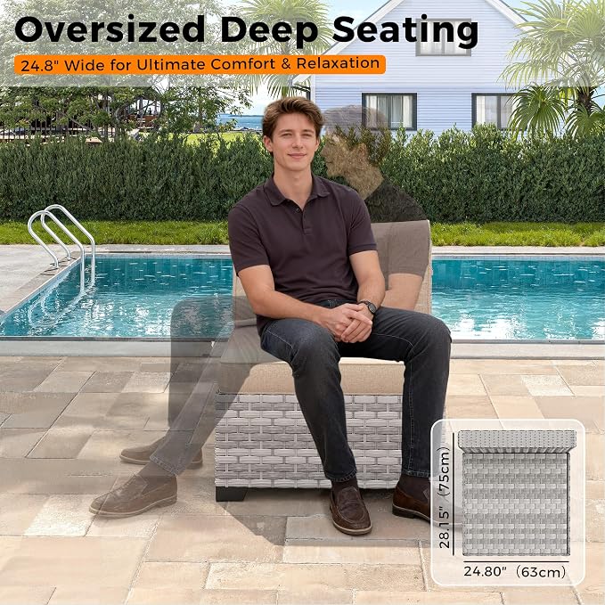 8-Seat Modern Patio Furniture Set - Image 6