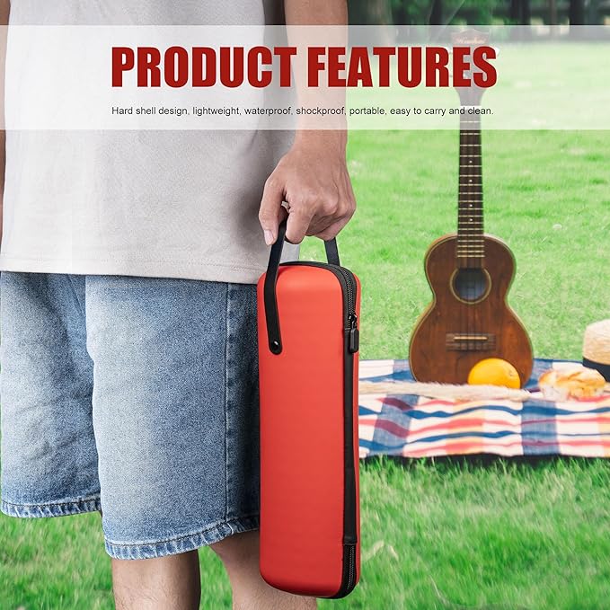 Single Wine Gift Tote Bag, Hard Shell Protector Bags Insulated Cooler Bag Champagne Bottle Gift Box, Portable Wine Carrier for Travel, Picnic, Beach, BYOB, Restaurant (Tangerine)