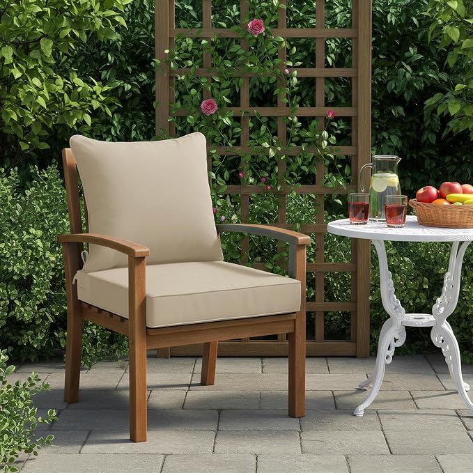 Summsun Outdoor Chair Cushion Weather Resistant, Backrest and Seat Cushion Set - Image 2