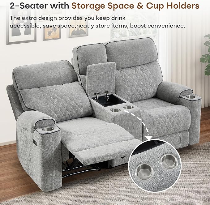 HAOMARKETS 2-Piece Power Recliner Sofa Set - Image 5