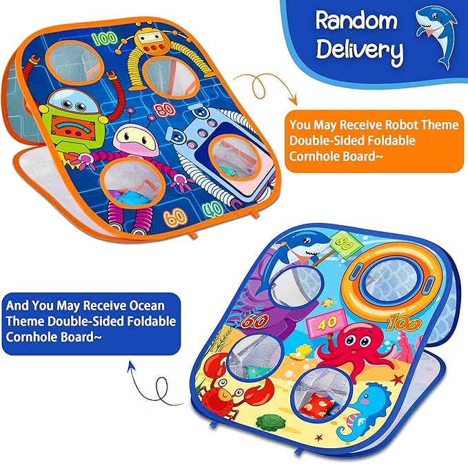 Animal Bean Bag Toss Game Toy Outdoor Toss Game, Family Party Party Supplies for Kids, Gift for Boys Birthday or Christmas for Toddlers Ages 3 4 5 6 Year Old