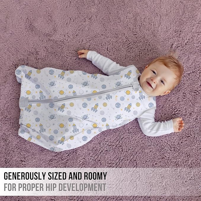 Mama Cheetah Baby Sleep Sack 0.5 TOG, Organic Cotton Baby Wearable Blanket with Two-Way Zipper, Swaddle Transition Baby Sleeping Bag for Newborn Infant Toddler Boy Girl, 18-24 Months