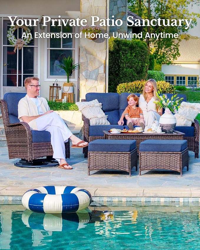 HILLGA 7-Piece Luxury Patio Furniture Set - Image 3