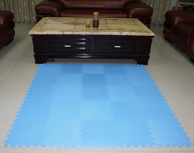 MQIAOHAM® 25 Pieces Puzzle Play Mats, Soft Baby Play Mat, Kids Interlocking Foam Floor Tiles, Toddlers Carpet Playmats G301025-107