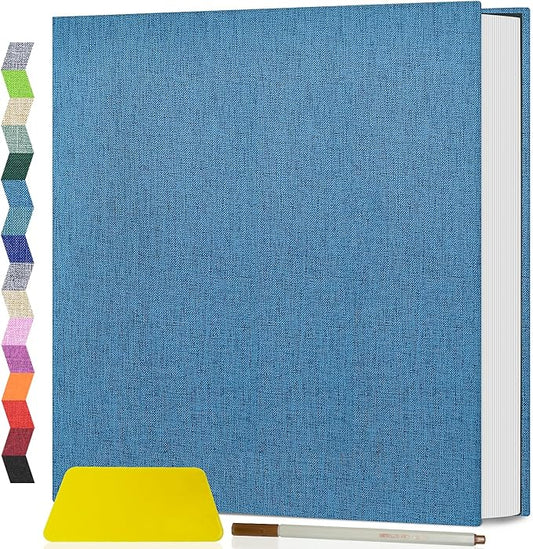 Popotop Photo Album Self Adhesive Scrapbook Album for 4x6 5x7 8x10 Pictures DIY Photo Book as Scrapbooking Supplies Kits, Birthday Gifts for Women Mom Wedding Baby Family Travel