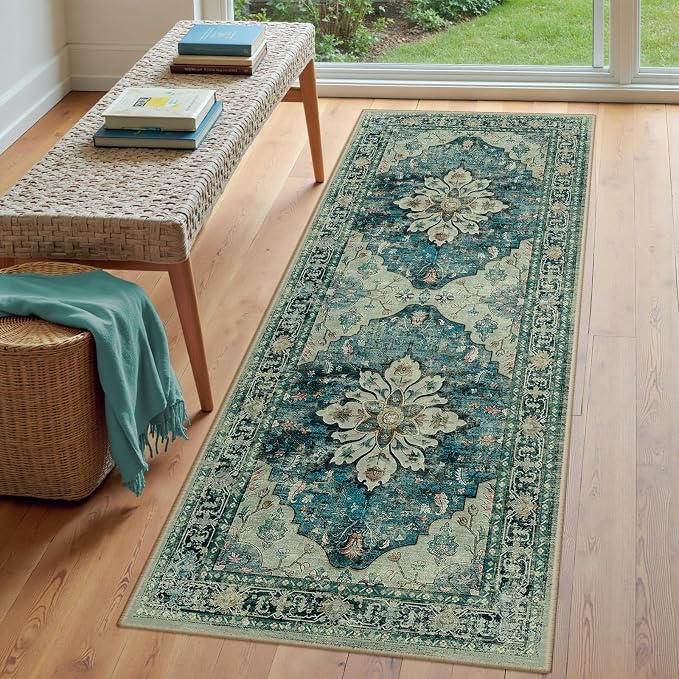 RELEANY Area Rugs 3'x8' Runner Rug Non Slip Washable - Image 3
