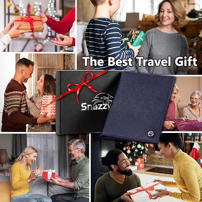 2 Passport Holder - Travel Essentials, RFID Blocking Wallet Credit Card Organiser, Plain Accessories Slim Cover For Men & Women