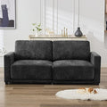 77.4" Chenille Modular Loveseat Oversized Upholstered 2 Seater Sectional Sofa by CACFTII