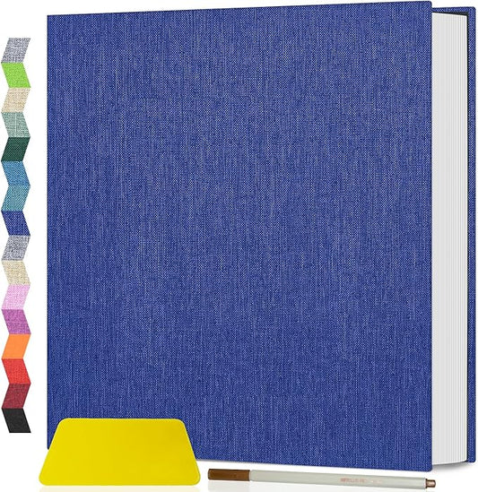 Popotop Photo Album Self Adhesive Scrapbook Album for 4x6 5x7 8x10 Pictures DIY Photo Book as Scrapbooking Supplies Kits, Birthday Gifts for Women Mom Wedding Baby Family Travel