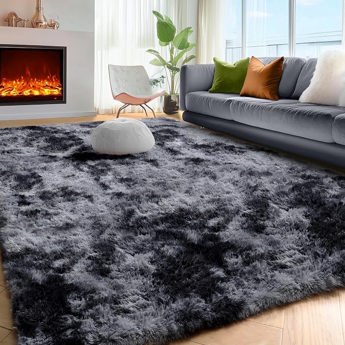PAGISOFE Dark Grey Large Area Rugs - Image 5