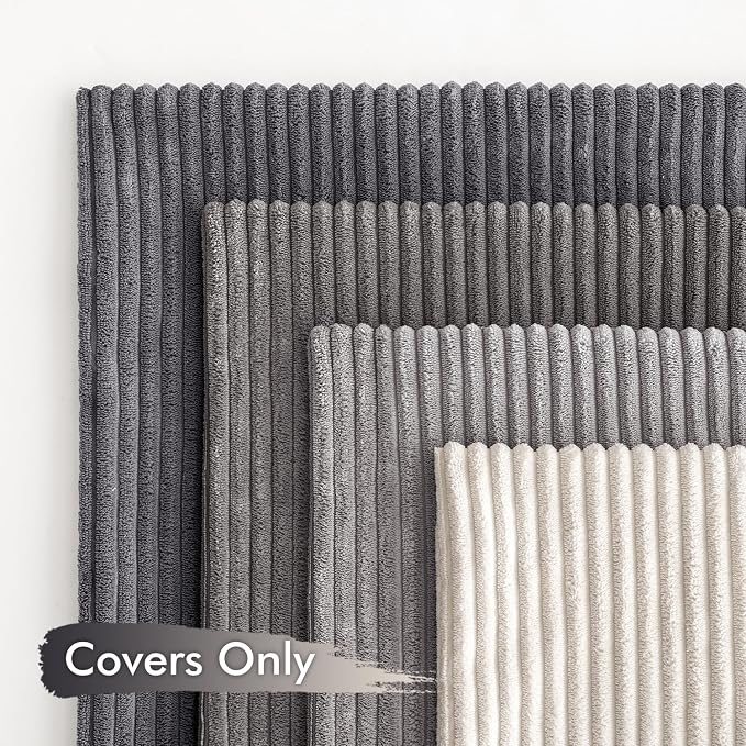 MIULEE Pack of 4 Neutral Grey Gradient Decorative Throw Pillow Covers 20x20 - Image 4