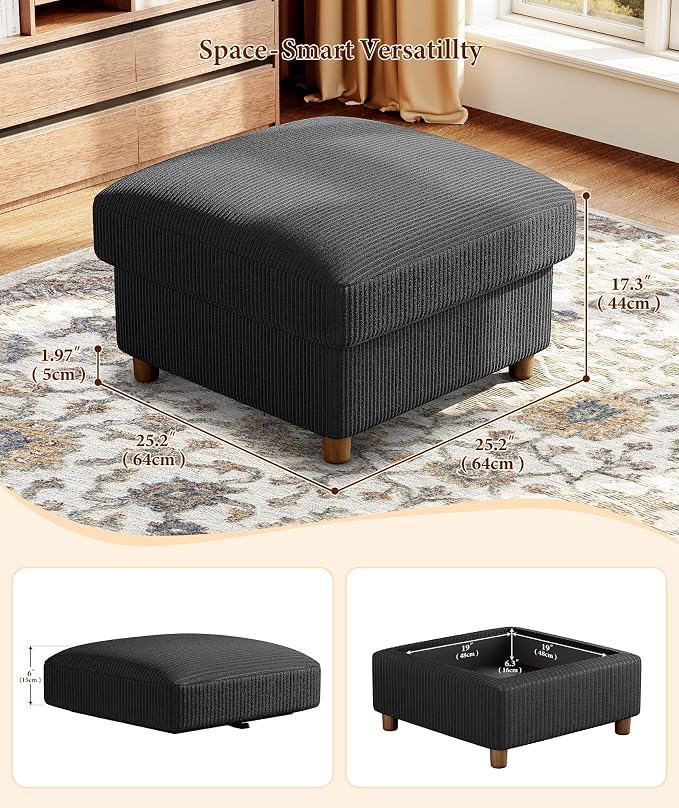 Kidirect 70in L Shaped Couch, Modular Sofa No Tool Assembly, Comfy Sectional - Image 6