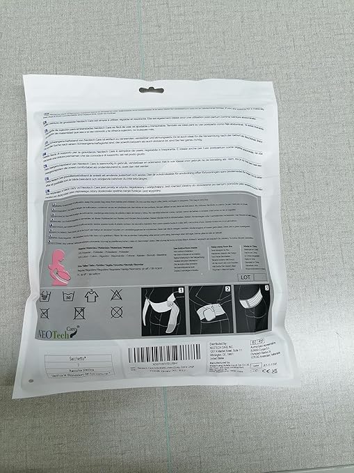 NeoTech Care Adjustable Maternity Belt - Light and Breathable Pregnancy Belly Support Band for Pregnant Women (Grey, Extra Large Size)