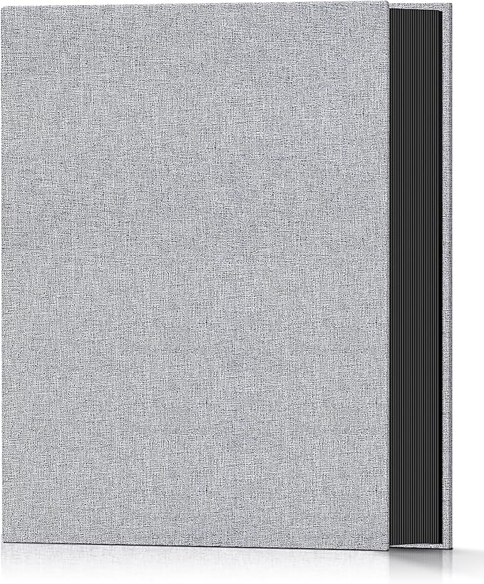 Popotop Photo Album 4x6 200 Pockets for Wedding Gifts,Linen Hardcover Picture Albums for Family Anniversary Baby Vacation Pictures