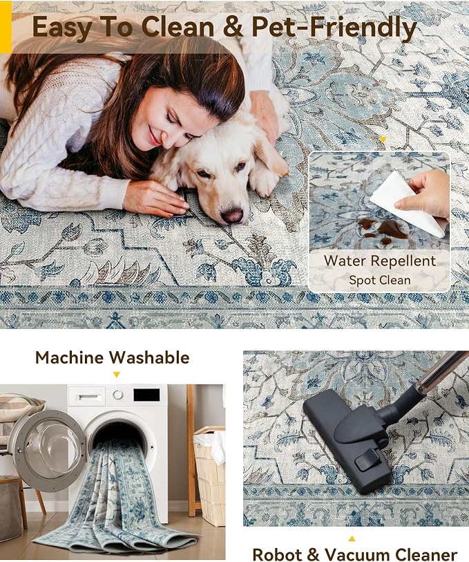 RELEANY Area Rugs 2'6"x4' Kitchen Rugs Entry Rug Small Rugs - Image 5