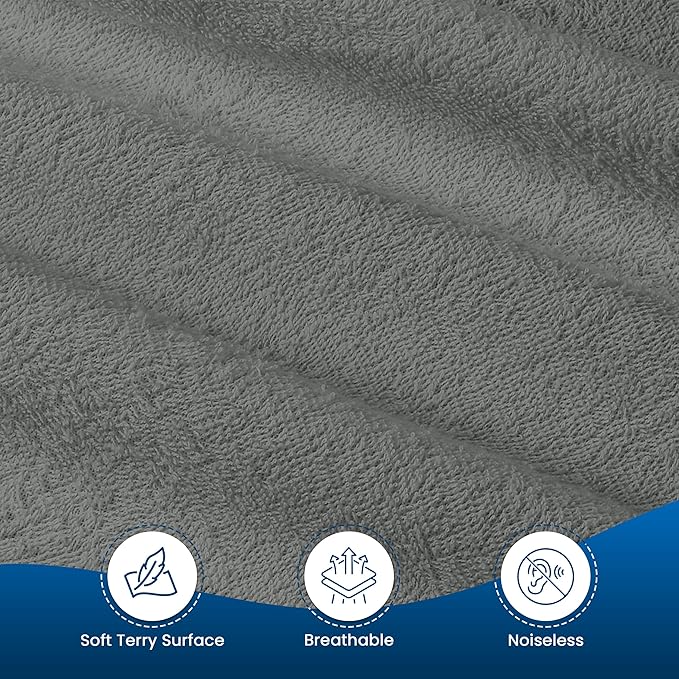 Utopia Bedding Waterproof Mattress Protector Twin XL Size, Premium Terry Mattress Cover 200 GSM, Breathable, Fitted Style with Stretchable Pockets (Gray)