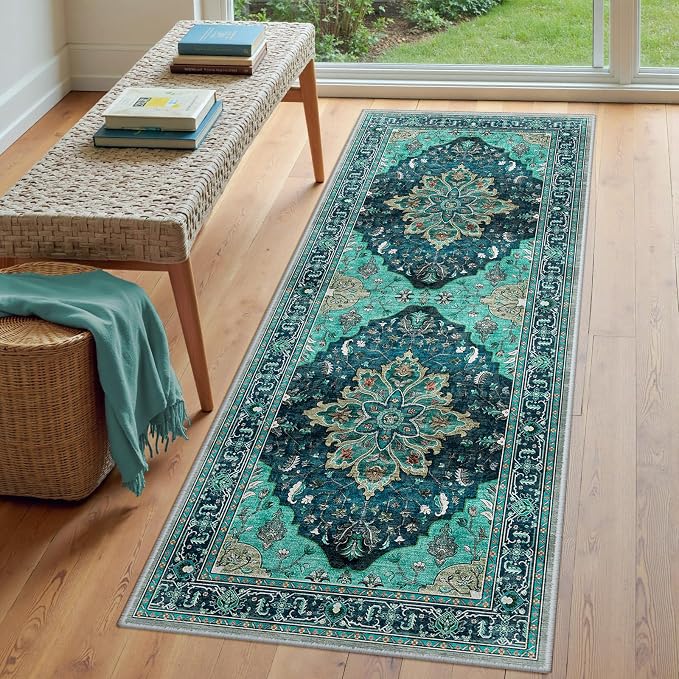 RELEANY Area Rugs 3'x7' Runner Rug Non Slip Washable - Image 3