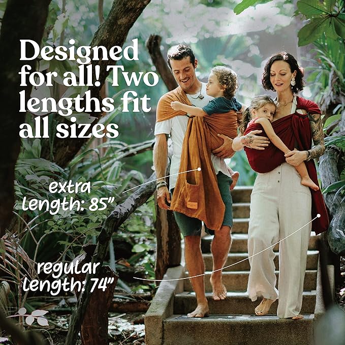 Nalakai Ring Sling Baby Carrier, Soft Linen Baby Sling, Baby Wrap, Comfort, Style, and Giving Back - Carry Your Little One with Love
