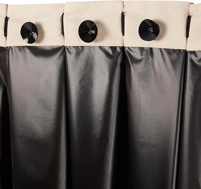 Amazon Basics Portable Blackout Curtain Shade with Suction Cups, 50"W x 78"L, 1-Pack, Beige