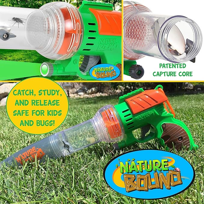 Nature Bound Bug Catcher Vacuum with Light Up Critter Habitat Case | Eco-Friendly Outdoor Toys for Kids | Includes Vacuum and Cage | Bug Vacuum for Kids Toy | Bug Catcher Vacuum