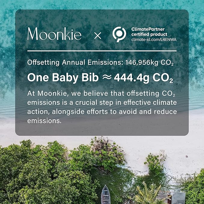 Moonkie Silicone Baby Bibs Set Of 2 | BPA Free Waterproof | Soft Flexible Silicone Bibs for Babies & Toddlers(Pale Mauve/Shifting Sand)